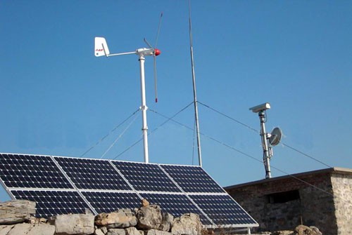 Off Grid Wind Solar Hybrid Power System för hemmabruk